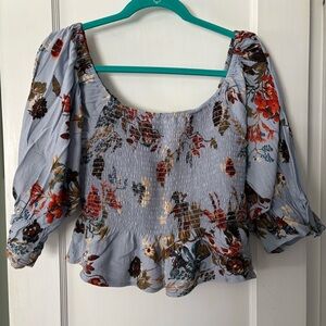 Sotela Indra Top Blue Floral